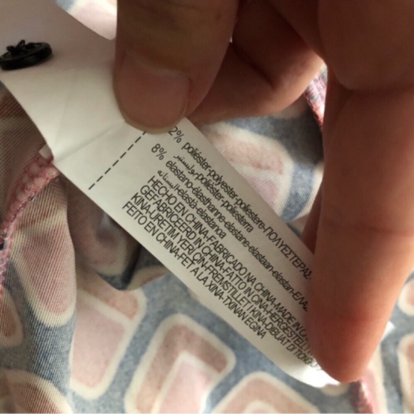 Zara Geometric Colour Block Full Button Up Dress - Picture 5 of 7